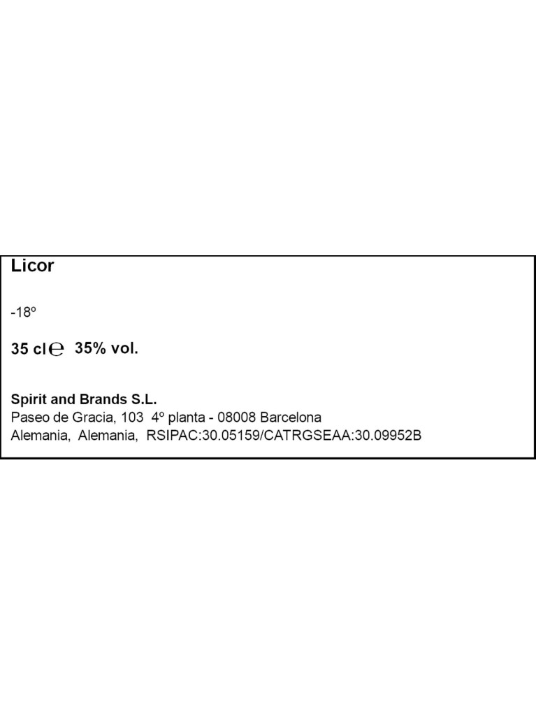 Licor Jagermeister 35cl