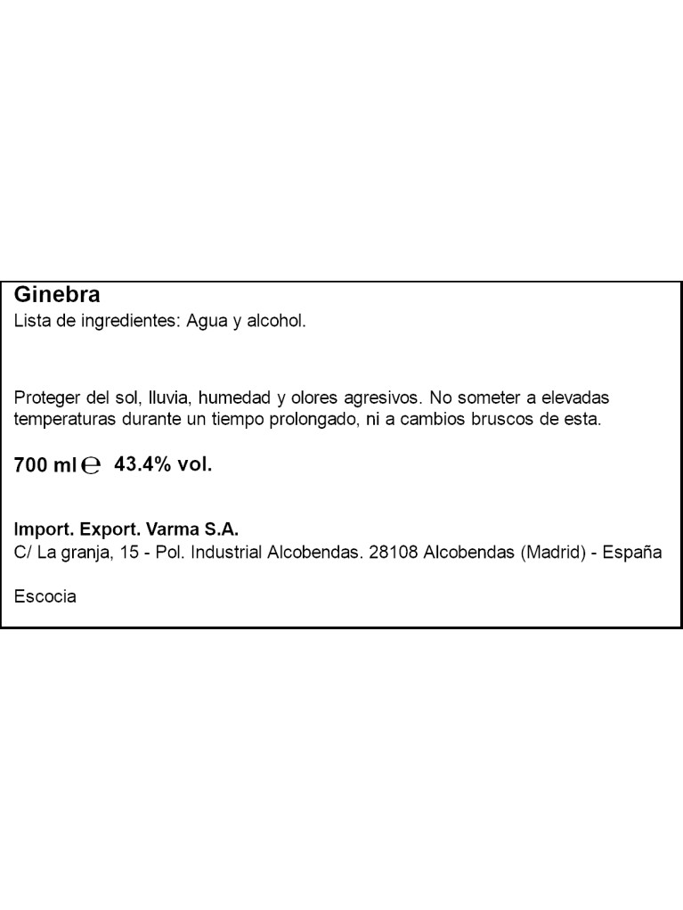 Ginebra Hendrick's Neptunia