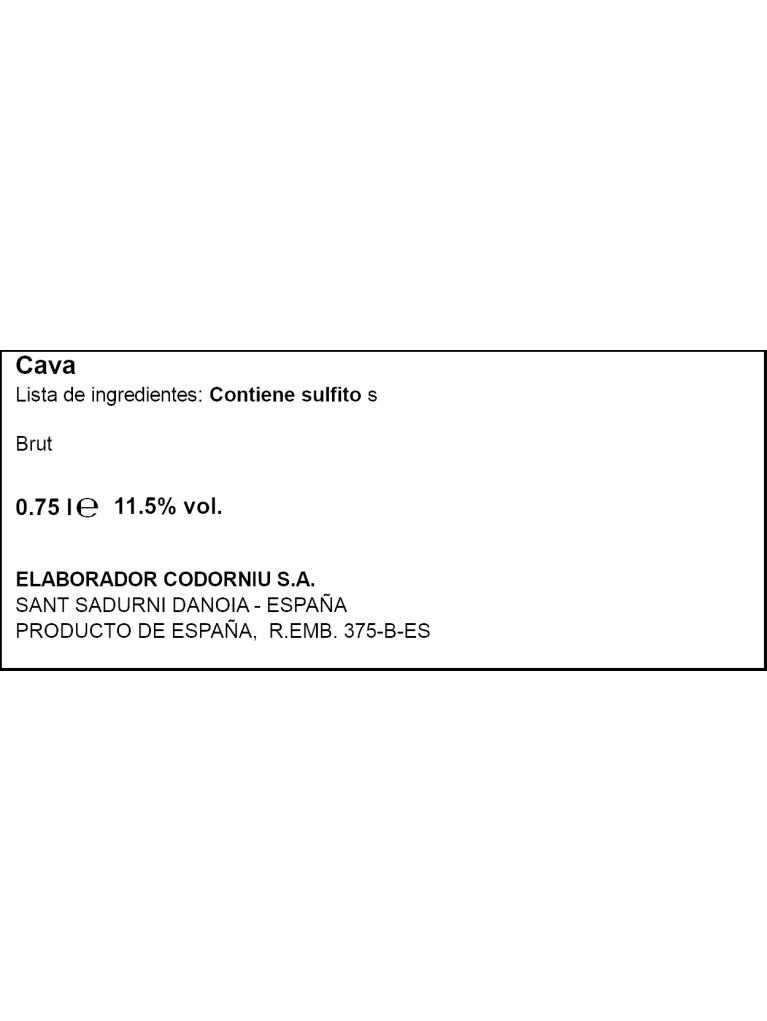 Cava Anna Codorníu Blanc De Blancs