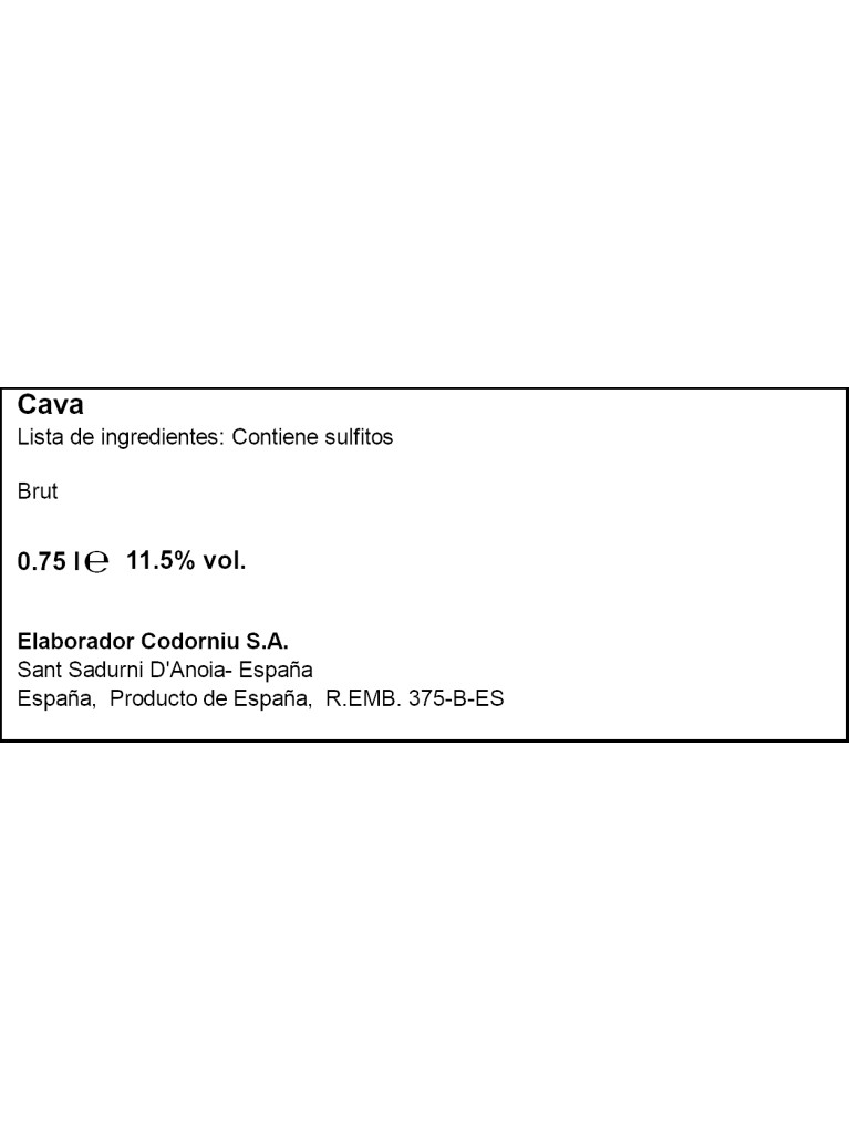 Cava Anna Codorniu Brut