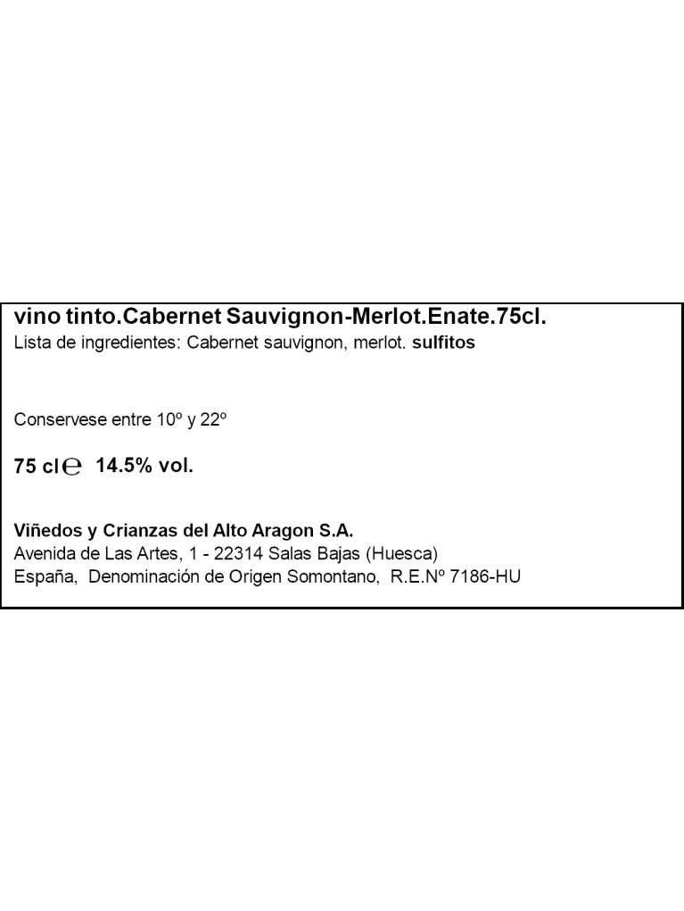 Enate Cabernet Merlot