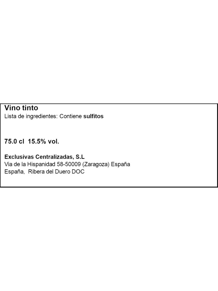Figuero 12 Meses 2020 - Etiqueta deteriorada