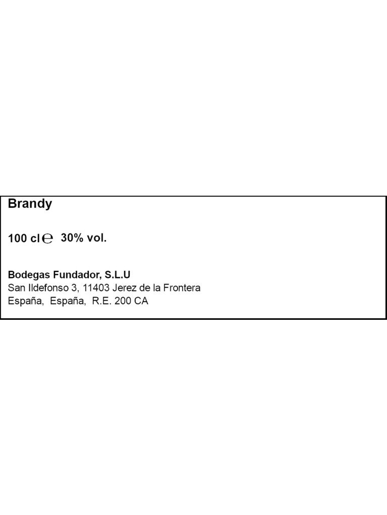 Brandy Centenario Terry 