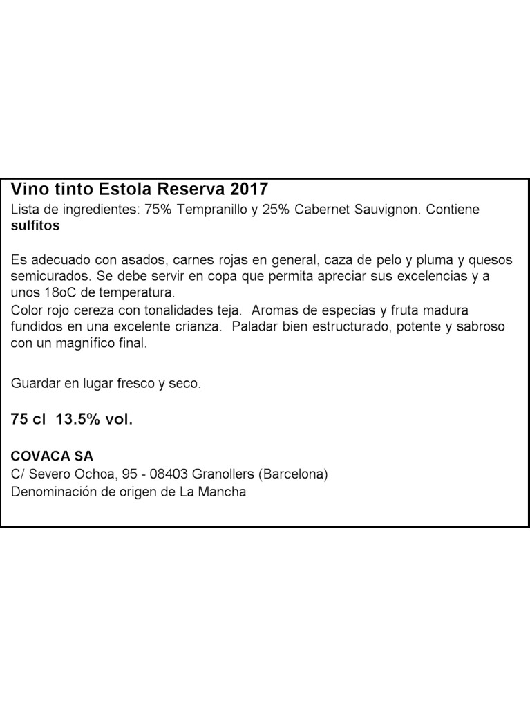 Estola Reserva