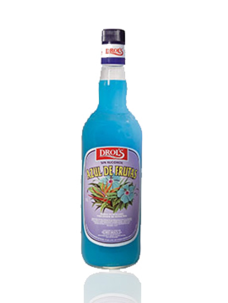 Licor Azul Frutas Drol's Sin Alcohol