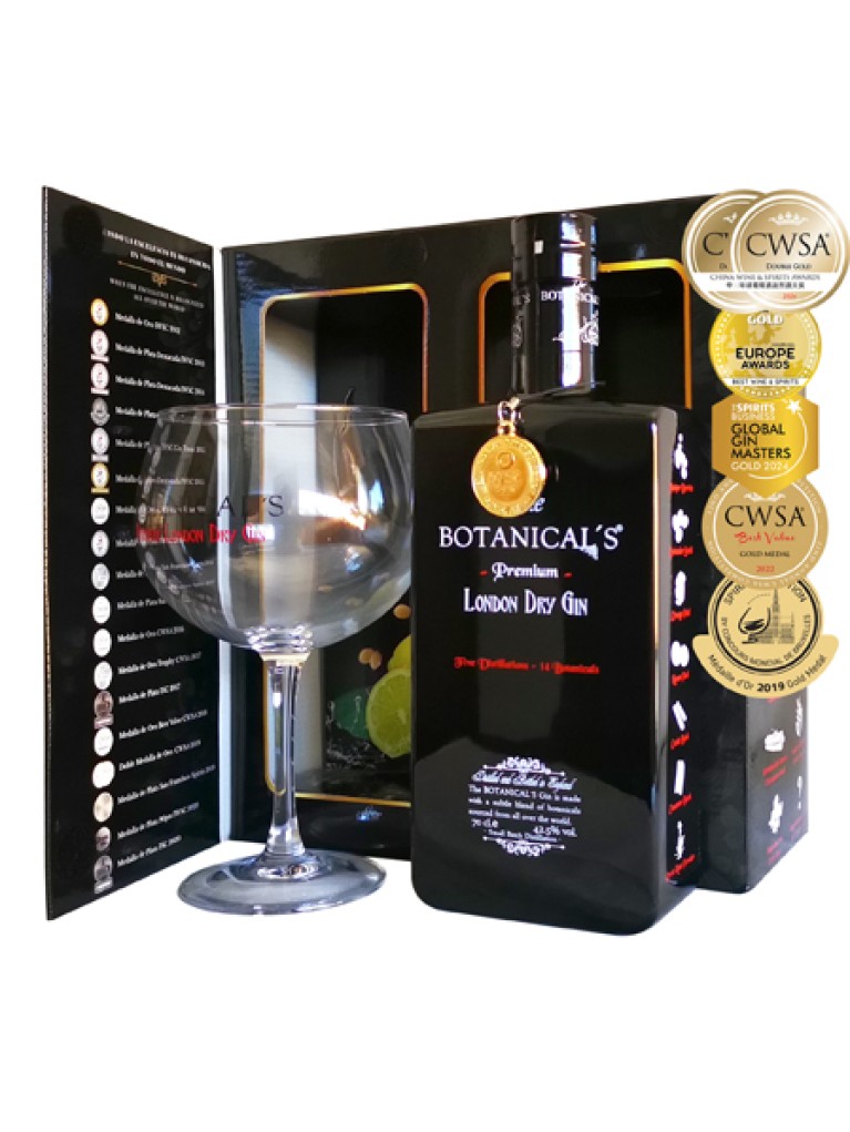 Ginebra The Botanical's Gin Pack Copa Balón