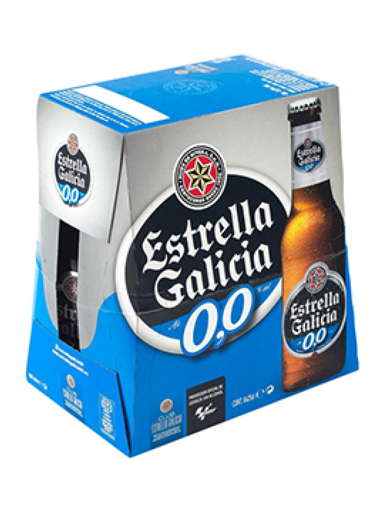 Cerveza estrella de Galicia 0,0 % Pack 6 Unidades