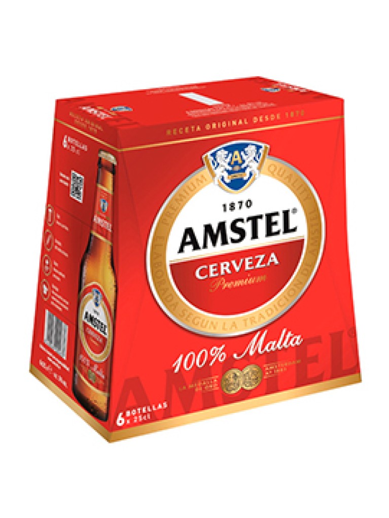 Cerveza Amstel 25cl Pack 6 Unidades