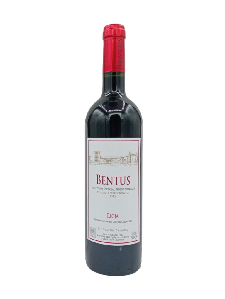 Bentus Vendimia Seleccionada 2015 - Etiqueta deteriorada