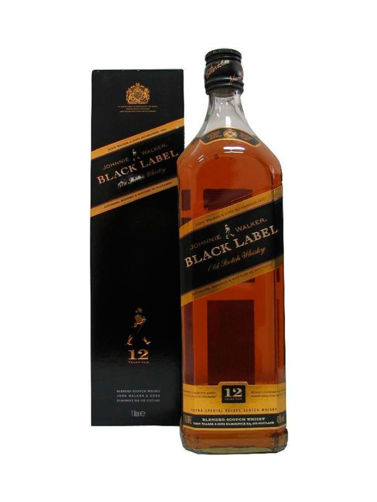 Whisky Johnnie Walker Etiqueta Negra 1L 