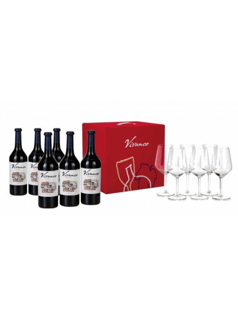  Vivanco Reserva 2012 Pack de 6 botellas + 6 Copas de regalo