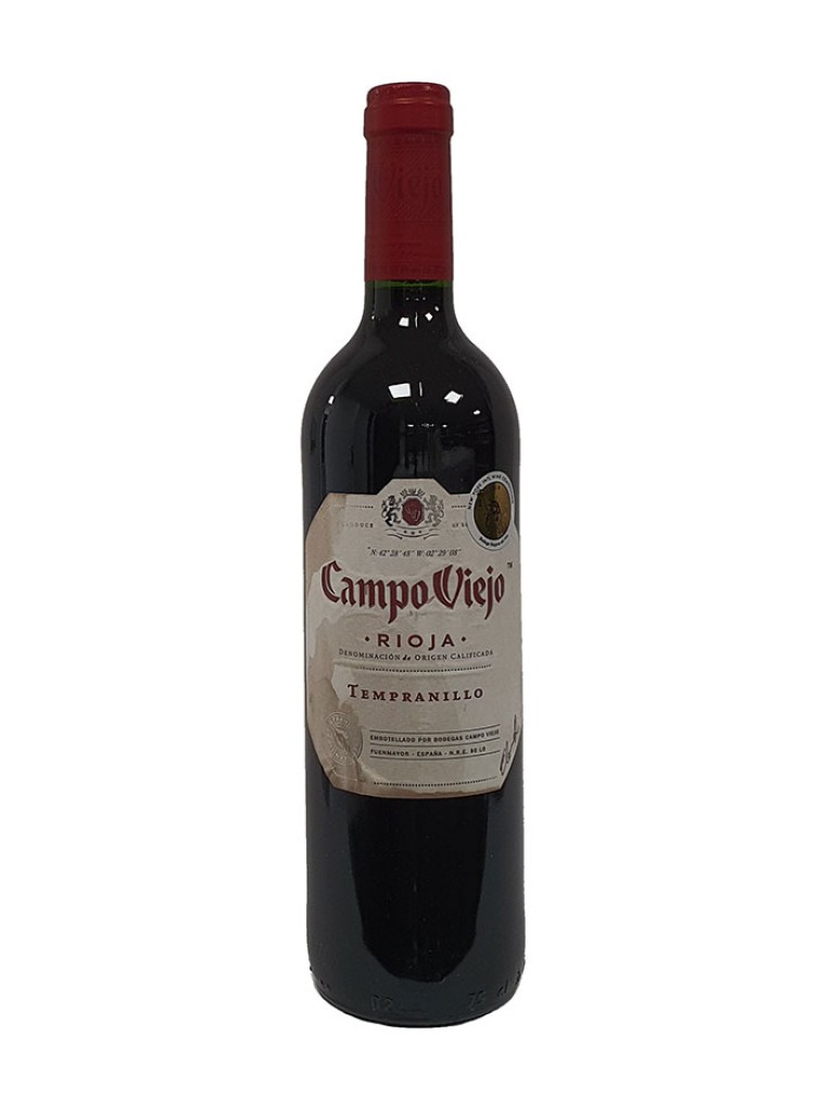 Campo Viejo Rioja Tempranillo - Etiqueta deteriorada