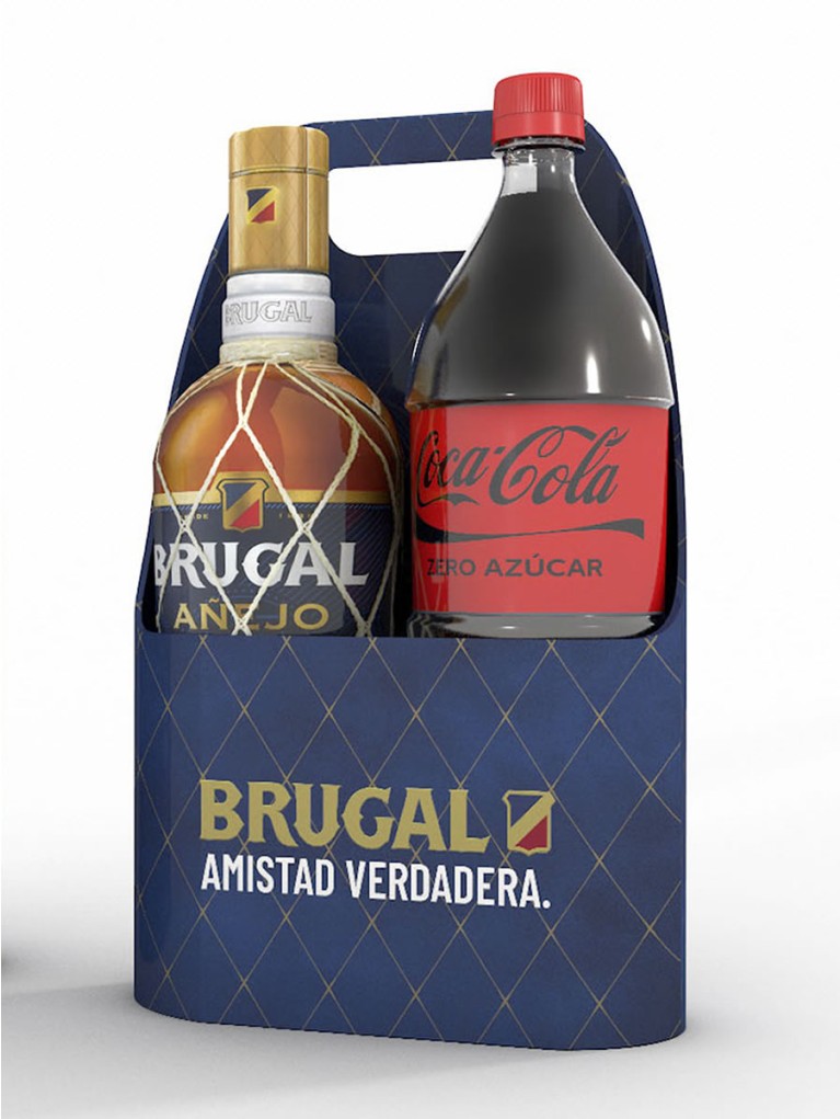 Ron Pack Brugal 1L + Coca Cola Zero 1,25L