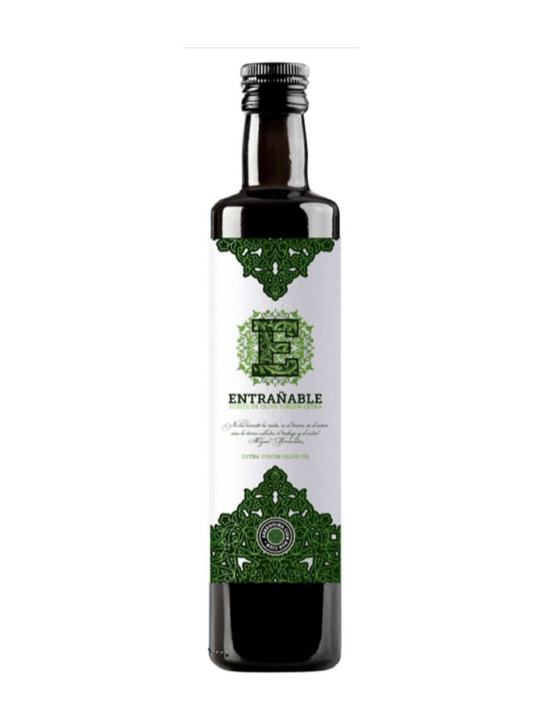 Entrañable Aceite de oliva vigen extra 100% Arbequina 50cl