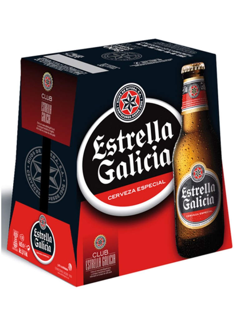 Cerveza Estrella Galicia 20cl Pack 6 Unidades