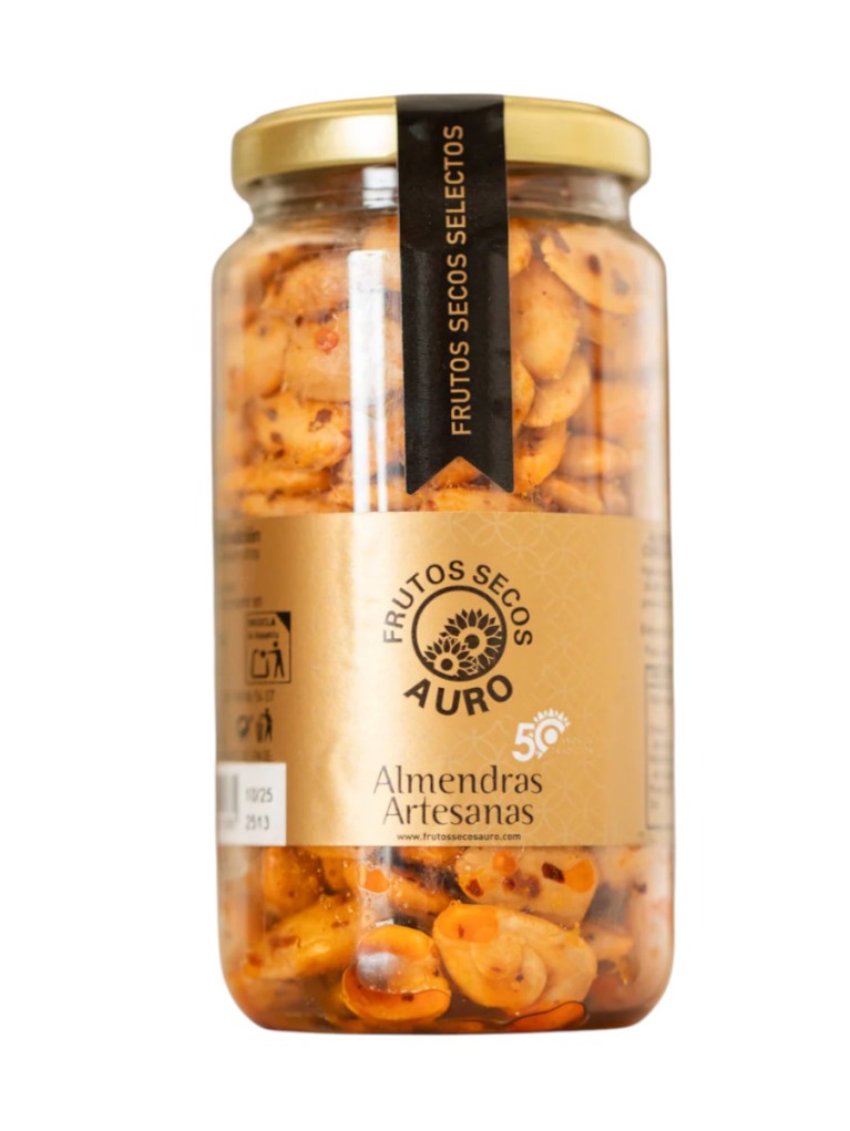 Auro Almendra Comuna Repelada Frita Pimenton