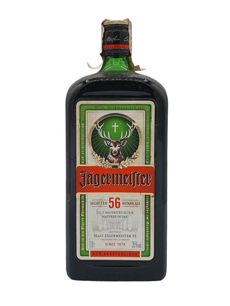 Licor Jagermeister 1L  - Etiqueta deteriorada