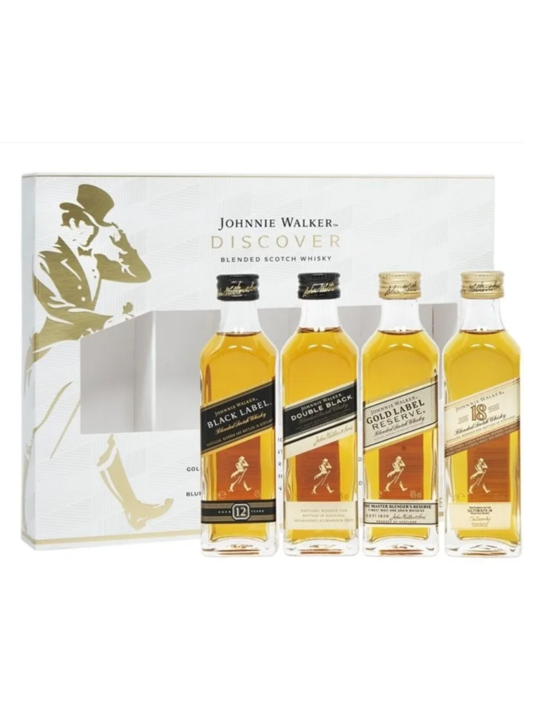 Miniaturas Whisky Johnnie Walker Discover 4x5cl
