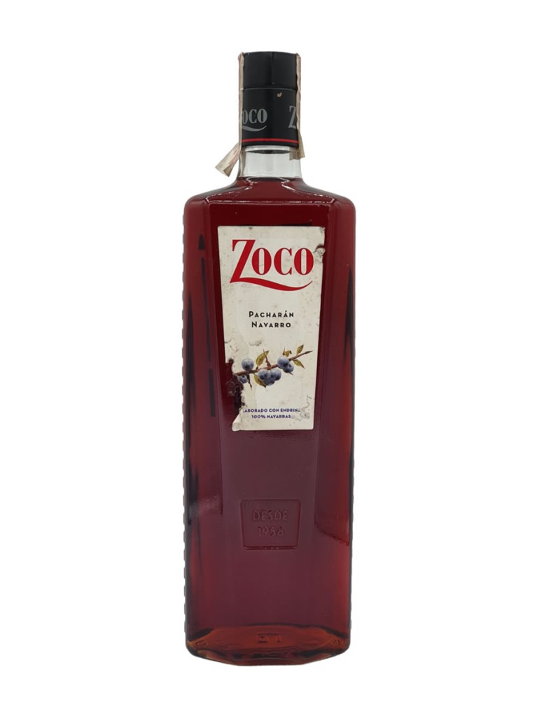 Licor Pacharán Zoco - Etiqueta deteriorada