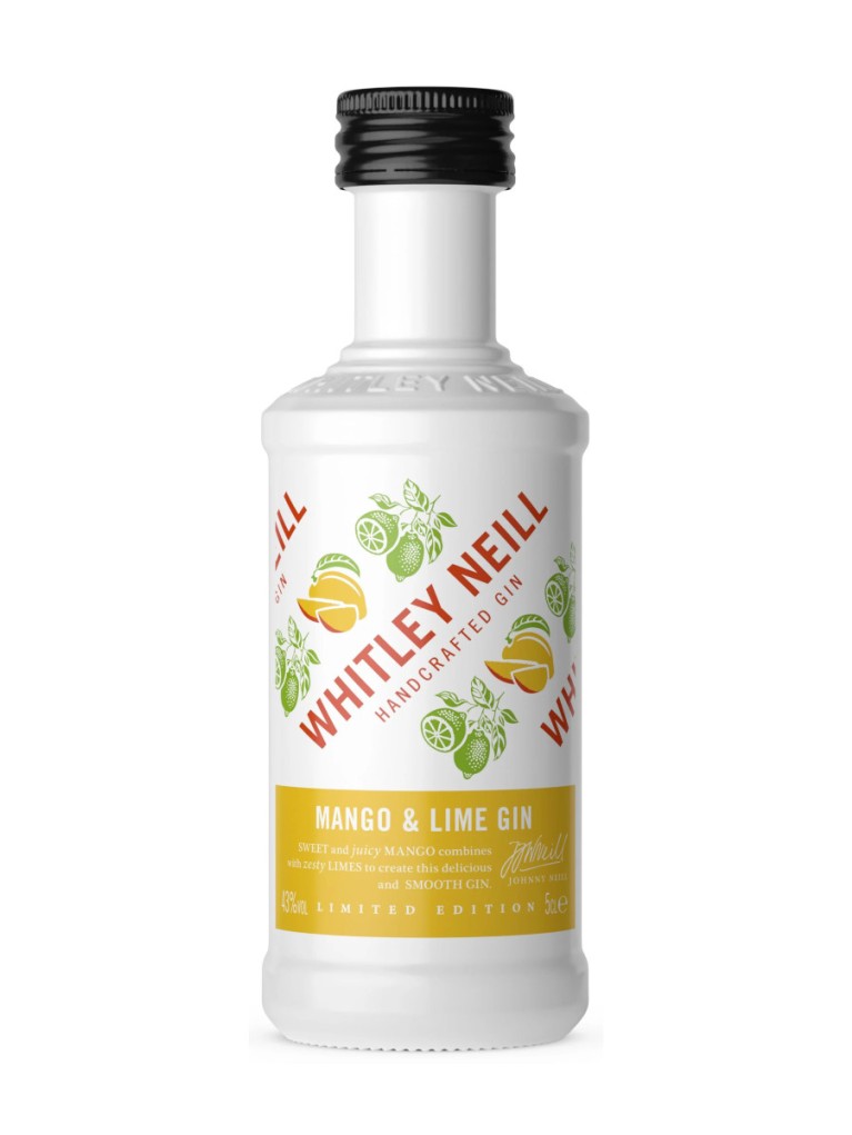 Miniatura Ginebra Whitley Neill Mango & Lime Gin 5cl