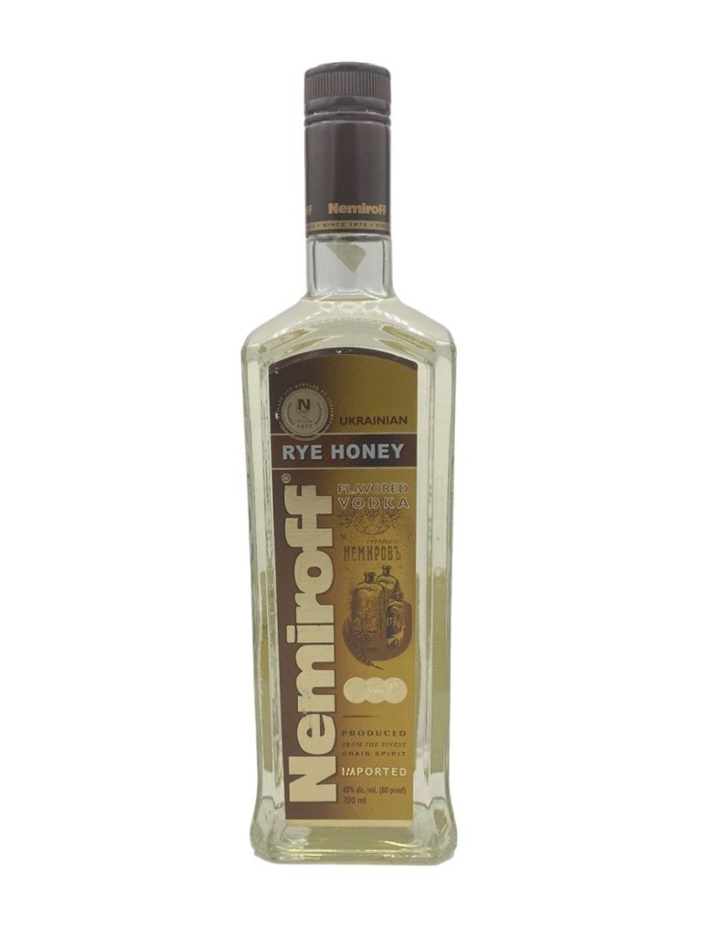 Vodka Nemiroff Rye Honey  - Etiqueta deteriorada