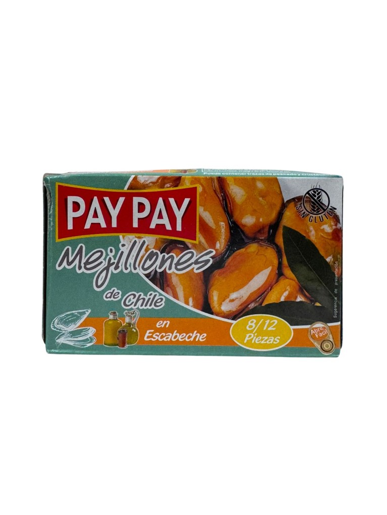 Pay Pay Mejillón Chilenos Escabeche 8/12 Ol120
