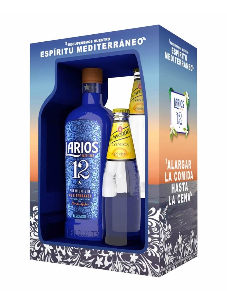 Ginebra Pack Larios 12 + 2 tónicas
