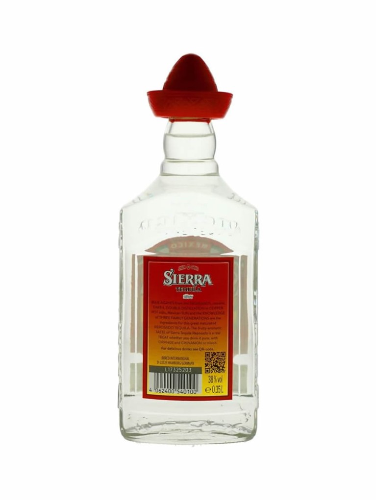 Petaca Tequila Sierra Silver 35cl