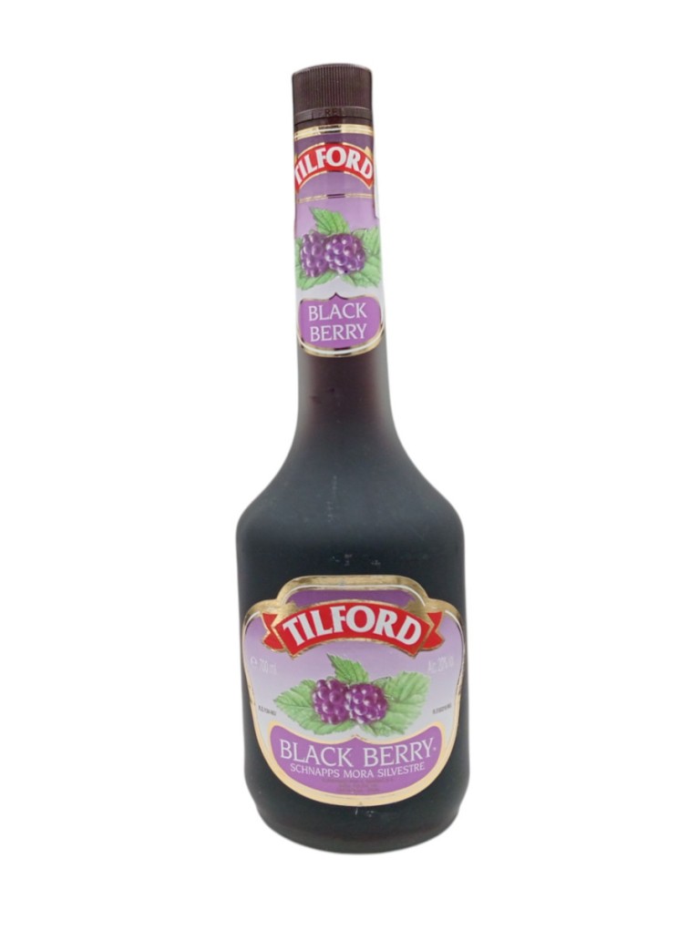 Licor Mora Tilford - Etiqueta deteriorada