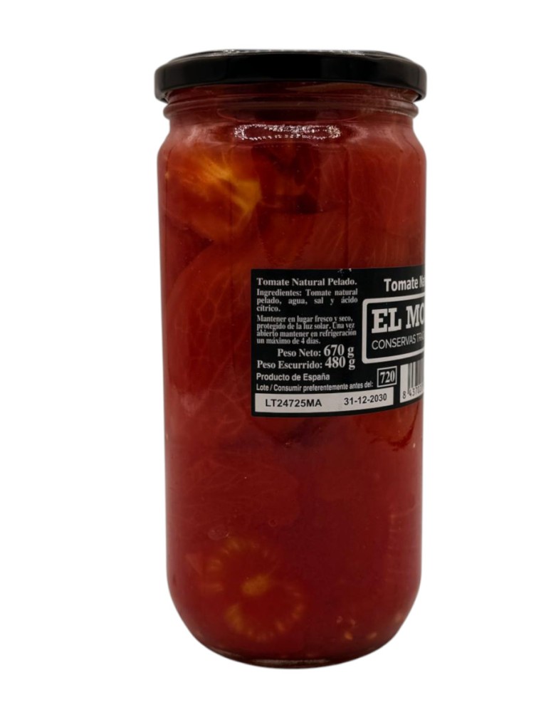 TOMATE NATURAL PELADO