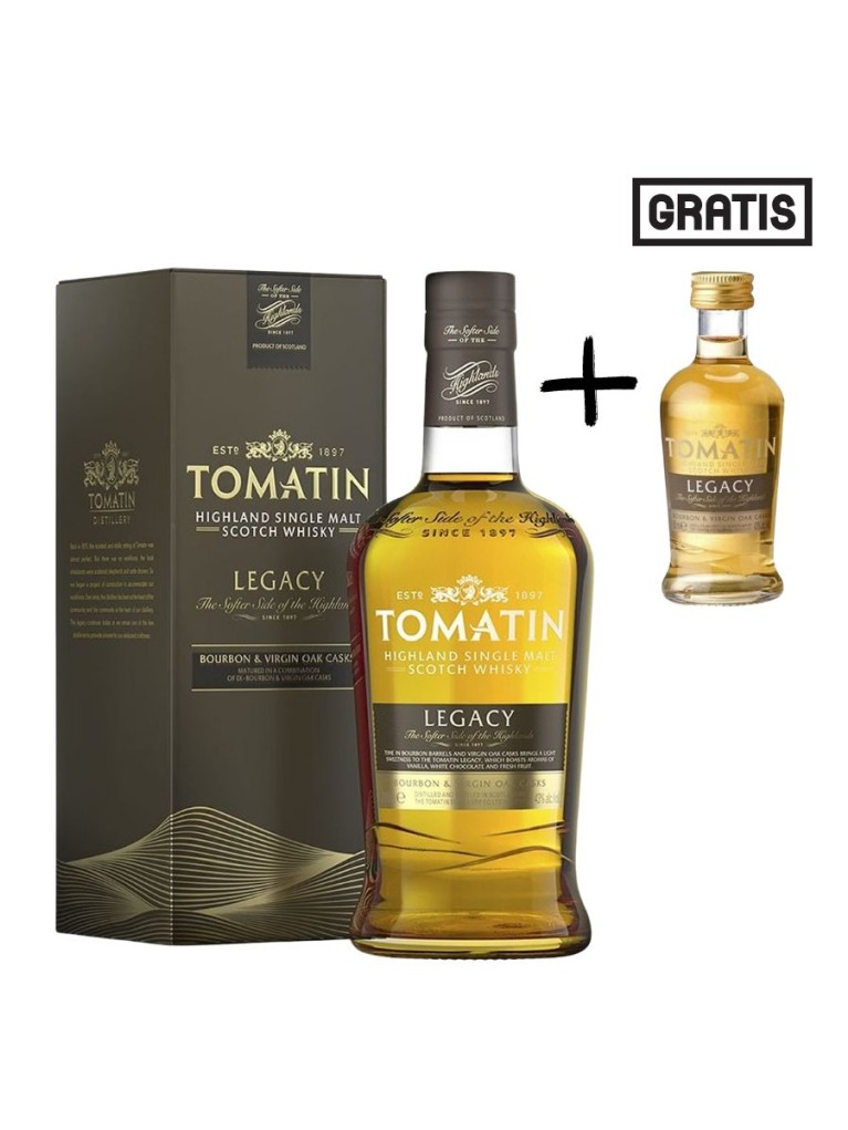 Whisky Pack Tomatin Legacy + Miniatura 5cl Tomatin Legacy