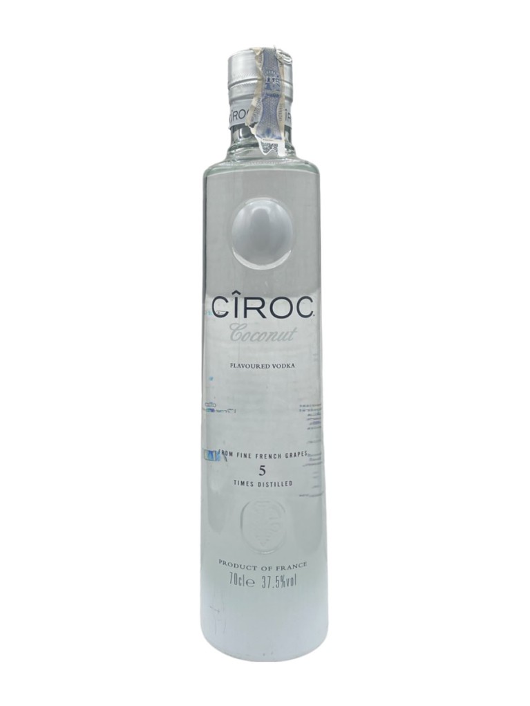 Vodka Ciroc Coconut 70cl - Etiqueta deteriorada