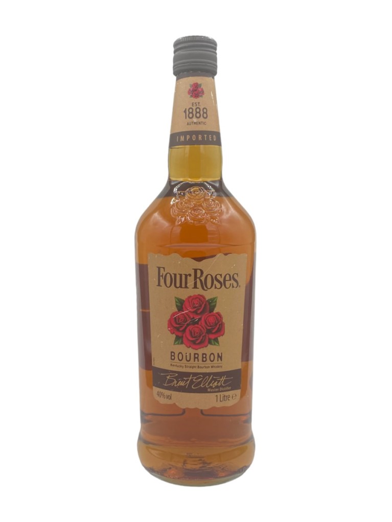 Whisky Four Roses Sin Dosificador 1L - Etiqueta deteriorada