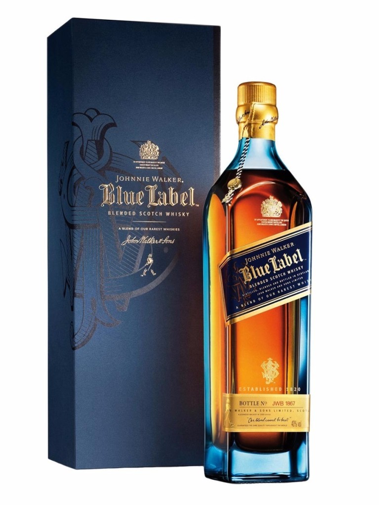 Whisky Johnnie Walker Etiqueta azul 1L Sin Dosificador