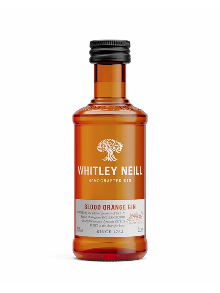 Miniatura Ginebra Whitley Neill BLOOD orange gin 5cl