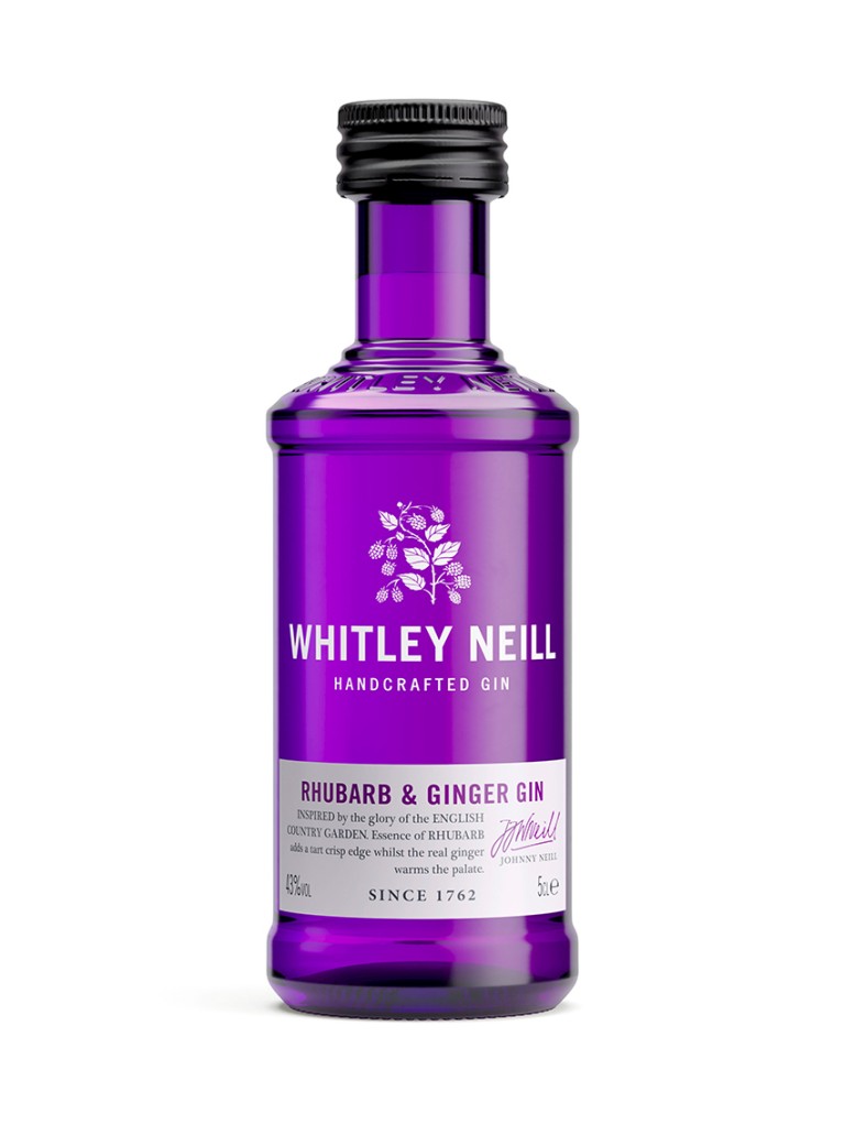 Miniatura Ginebra Whitley Neill Rhubarb & Ginger Gin 5cl