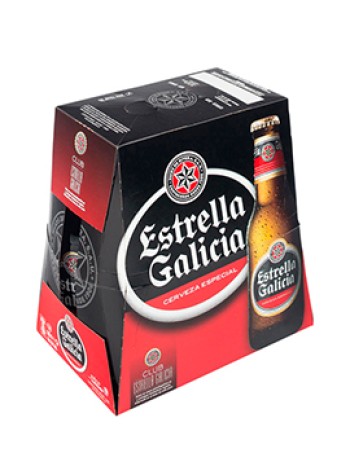 Cerveza Estrella Galicia 33cl Pack 6 Unidades - Comprar Bebidas