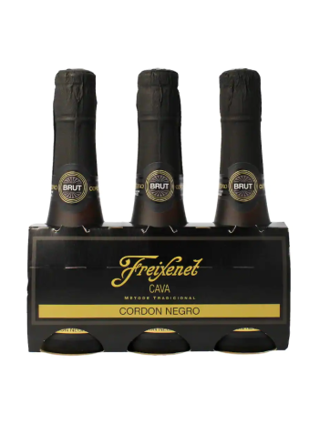 Cava Freixenet Cordon Negro Brut Benjamin Pack 3 unidades