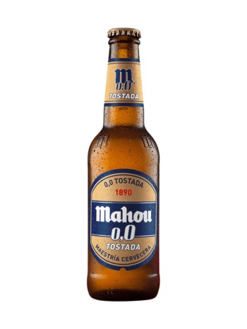 Cerveza Mahou Tostada 0,0 33cl pack 24 unidades - Comprar Bebidas