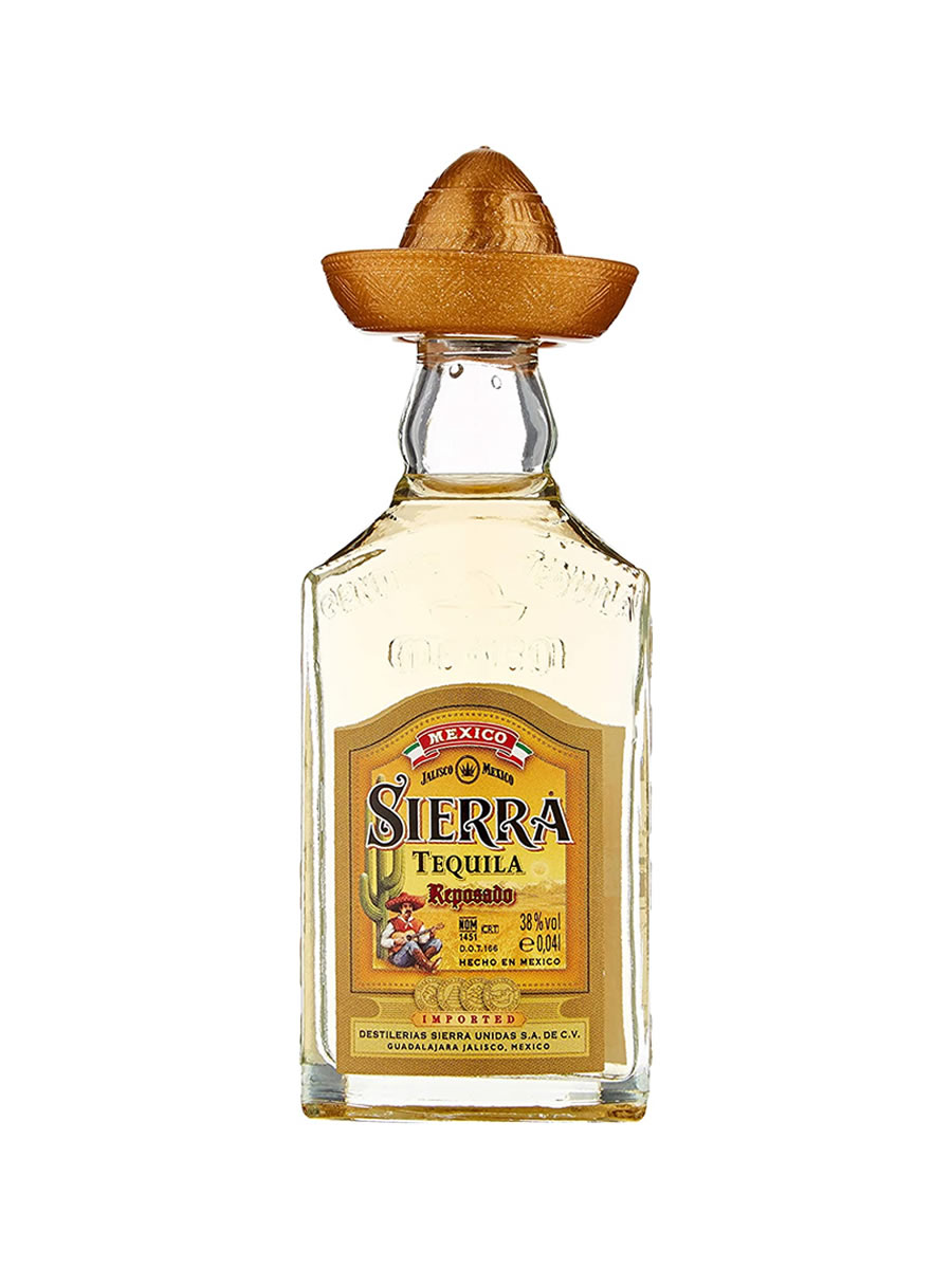 Comprar Miniatura Tequila Sierra 】 online🍷 Reposado 4cl barato